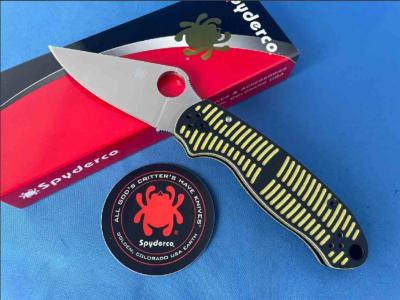 SC223GBKYLMCP Couteau Spyderco Para 3 Salt | Lame Clip Point Acier CPM MagnaCut Satin | Manche Yellow/Black G10 Compression Lock - Livraison Gratuite