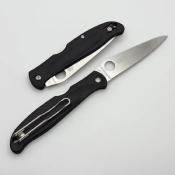 SC259PBK SPYDERCO Charisma Couteau Lame Acier CTS-BD1N Satin Manche FRN Black Lockback USA - Livraison Gratuite