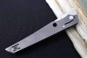 SC273TIP Couteau pliant Spyderco Cobol Slipit | Lame Tanto Acier M390 | Manche titane Made Italy - Livraison Gratuite