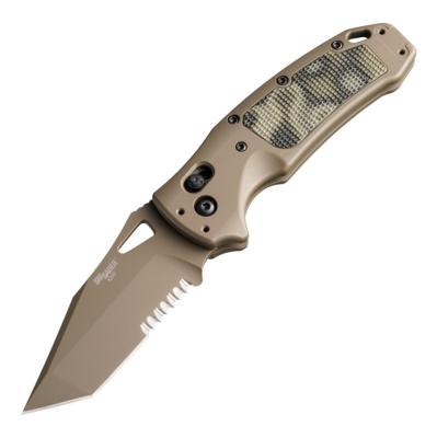 SIG36368 Couteau SIG Sauer K320 AXG Scorpion Tanto Lame Acier S35VN FDE Made USA - Livraison Gratuite