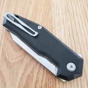 SMGF3101 Steel Will Tenet 2 SWF31-01 – Couteau Lame Acier D2 Satin Manche G10 Noir Linerlock Clip Ambidextre – Livraison Gratuite