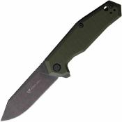 SMGF3133 Steel Will Tenet 2 SWF31-33 – Couteau Lame Acier D2 Black Manche G10 Olive Linerlock Clip Ambidextre – Livraison Gratuite