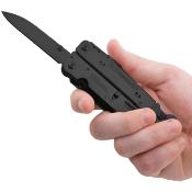 SOGB66NCP — Couteau SOG PowerAssist Black USA Lame Acier Inoxydable Multi-Fonctions Noire Étui Nylon - Livraison Gratuite