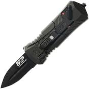 SW1219171 Couteau Smith & Wesson MPOTF Compact Lame Spear Point Acier AUS-8 Manche Aluminium Gris - Livraison Gratuite