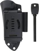 TD009 — Couteau Defcon Tactical Fixed Blade Lame Acier Sandvik 14C28N Noir Époxy Manche G10 Noir Lame Fixe Housse Kydex - Livraison Gratuite