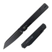 TD013BK Couteau Defcon Operator Tanto Reverse 14C28N Manche Aluminium Sécurité Button Lock - Livraison Gratuite