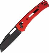 TD023RD Defcon Red | Couteau Pliant | Lame Tanto Reverse 14C28N | Manche Aluminium | Axis Lock - Livraison Gratuite