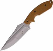 VNI30220 Couteau V Nives Frontier Survivor Housse Kydex | Lame Drop Point Acier D2 Bead Blast | Manche G10 Coyote Snow - Livraison Gratuite