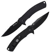 VNI33FPBBK Couteau V Nives Black Rambo Shorty Clip Point Lame Acier 420HC -  Livraison Gratuite