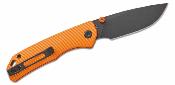 VOSA1606  Couteau Vosteed Marten Orange Button Lock - Drop Point Acier 154CM - Manche Aluminium - Livraison Gratuite