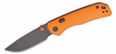 VOSA1606  Couteau Vosteed Marten Orange Button Lock - Drop Point Acier 154CM - Manche Aluminium - Livraison Gratuite