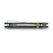VOSA2911 Couteau Vosteed Raccoon Lame Bowie Acier 14C28N Manche Micarta Vert Top Liner Lock Ball Bearing - Livraison Gratuite