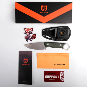 VOSD0302 Couteau Vosteed Fullback Green Lame Drop Point Acier Nitro-V Manche Micarta  Housse Kydex - Livraison Gratuite