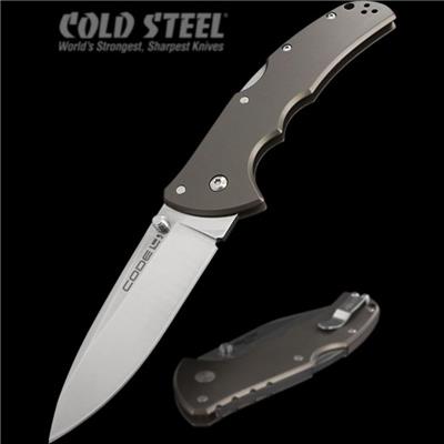 Couteau Cold Steel Code 4 Spear Point S35VN Manche Aluminium CS58PS - Free Shipping