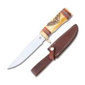 Couteau Frost Cutlery Swift Eagle Bowie Bone Manche Os Etui Cuir FCW599YB - Livraison Gratuite