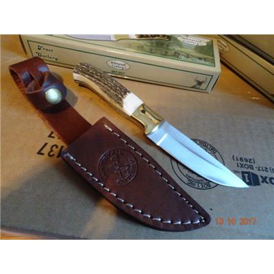 FWT057 Couteau de Chasse Frost Cutlery Whitetail Manche Bois de Cerf - Livraison Gratuite