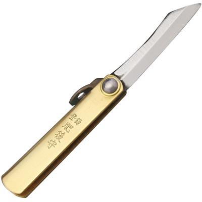 HIGO01 Couteau Higonokami SK Folder Brass Lame SK5 Made Japan - Livraison Gratuite