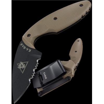 Ka-Bar TDI Knife Coyote Brown Couteau de Combat Acier AUS8 Manche Zytel Coyote KA1477CB - Livraison Gratuite