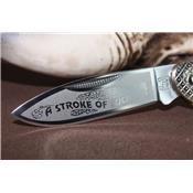 Couteau Canif 2 lames Rough Rider Canoé Knives New Stroke of Luck Pocket Knife rr1062 Manche Os