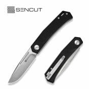 S250891 Couteau Sencut Braxx Black | Lame Clip Point Acier D2 Satin | Slipjoint & Manche G10 Black - Livraison Gratuite