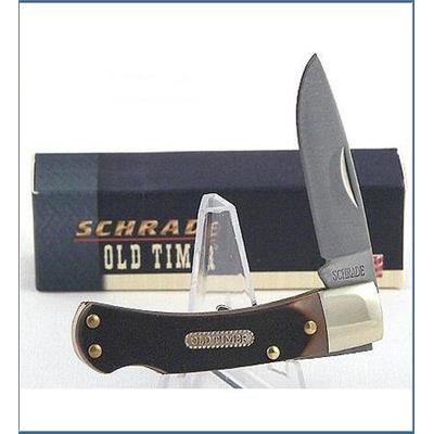 Couteau Schrade Old Timer Bearhead Manche delrin Lockback Acier 440 SCH3OTB - Livraison Gratuite