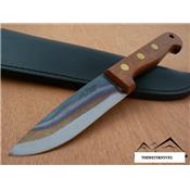 Couteau Bowie Fabrication Artisanale SVORD Nouvelle Zélande CARBONE 1095 Manche Bois SVDP - Livraison Gratuite