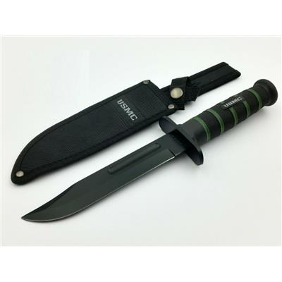 UC3156 Couteau United Cutlery USMC Blackout Combat Fighter Acier 420 - Livraison Gratuite