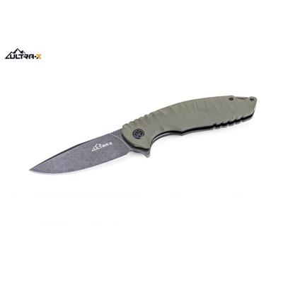 Couteau Ultra-X Ripple Olive G-10 Lame Acier 440C Black UXHK214I - Livraison Gratuite