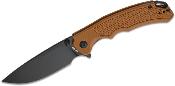 ATZ1702MBBN ArtisanCutlery Tradition V2 – Lame Drop Point AR-RPM9 Black PVD, Manche G10 Brun, Verrouillage Liner Lock - Livraison Gratuite