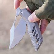 ATZ1887GGY Couteau Artisan Cutlery Dark Wing | Lame Acier S35VN Stonewash | Manche Titane Gris | Livraison Gratuite