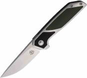 BG014 Couteau Begg Knives Diamici | Lame Drop Point Acier D2 | Liner Lock & Manche Acier & G10 Black/Green - Livraison Gratuite