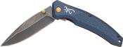 BR0572B Couteau Browning Lame Acier 7Cr17MoV Noire | Manche Aluminium Bleu | Liner Lock | Clip | Livraison Gratuite