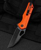 BTKG36E Couteau Bestech Operator Orange Lame Black D2 - Livraison Gratuite
