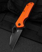 BTKG36E Couteau Bestech Operator Orange Lame Black D2 - Livraison Gratuite