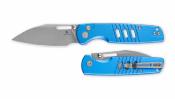 BTKMK15D Bestechman Vector Blue – Couteau Pliant Drop Point Acier D2 Manche Aluminium Button Lock – Livraison Gratuite