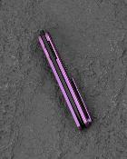 BTKT2502C Bestech Ink Purple | Lame Drop Point Acier MagnaCut Black PVD | Manche Purple Titanium Frame Lock - Livraison Gratuite