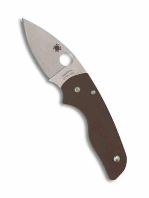 SC230GPBN15V Spyderco Lil' Native Sprint Run Couteau Lame Acier CPM-15V Manche G10 Marron Compression Lock USA | Livraison Gratuite