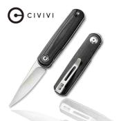 CIVC200243 Poignard CIVIVI Lumi Black Lame Acier 14C28N IKBS - Livraison Gratuite