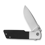 CIVC25035C1 — Couteau de poche CIVIVI Zygon Lame Acier Nitro-V Drop Point Satiné Manche G10 Blanc et Noir Top Crossbar Lock Livraison Gratuite
