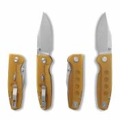 CMB21D Couteau CMB Made Knives Lucky | Lame Drop Point Acier 14C28N | Manche PEI Liner Lock - Livraison Gratuite