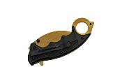 CN300497GD Lot de 3 Couteau Semi Automatique Gold Karambit Lame Acier Inox - Livraison Gratuite