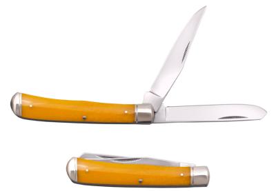 CSFLTRPRY Couteau Cold Steel Trapper Yellow Bone Lames Acier 8Cr13MoV - Livraison Gratuite