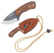CTK81027HC Couteau de Cou Beetle Condor Lame Acier Carbone 1095 Étui en Cuir Fabriqué au Salvador - Livraison Gratuite