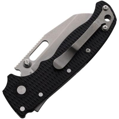 DEMAD205F25 — Couteau Demko AD 20.5 Lame Acier D2 Wharncliffe SW Manche Grivory Noir Shark-Lock - Livraison Gratuite