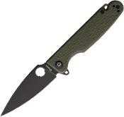 DGRFLMNOLBW Daggerr Florin – Couteau Pliant Liner Lock | Lame Spear Point 8Cr14MoV Blk | Manche FRN OD Green - Livraison Gratuite