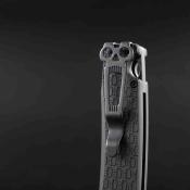 DGRPKXBKSW Daggerr Pike – Couteau Pliant EDC Lame Clip Point Acier 8Cr14MoV Manche FRN Noir X-Lock - Livraison Gratuite