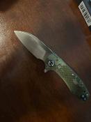 DTK3435GC Couteau Pliant Dreamtech | Lame Sheepsfoot Acier D2 Satin | Manche G10 Camo Axis Lock - Livraison Gratuite