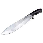 ER438PBK Couteau Elk Ridge Bowie Lame Acier 5Cr15 Etui Cuir - Livraison Gratuite