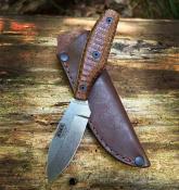 ESEBKM ESEE Belt | Couteau Fixe | Drop Point CPM MagnaCut | Manche Micarta | Étui Cuir USA - Livraison Gratuite