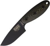 ESSENCILLOR — Couteau Esee Sencillo Lame Acier A2 Étui Kydex Noir Manche Micarta USA Livraison Gratuite
